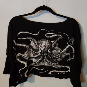 Betsey Johnson Octopus Crop Top